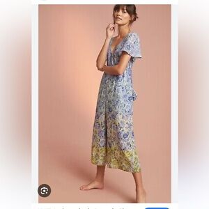 Anthropologie Romero Sleep Jumpsuit, medium, NWOT